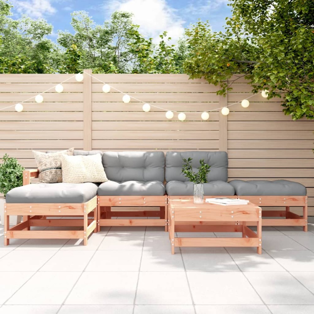 vidaXL Set mobilier relaxare grădină, 6 piese, lemn masiv Douglas