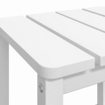 vidaXL Masă Adirondack de grădină, alb, 38x38x46 cm, HDPE vidaXL Masă Adirondack de grădină, alb, 38x38x46 cm, HDPE