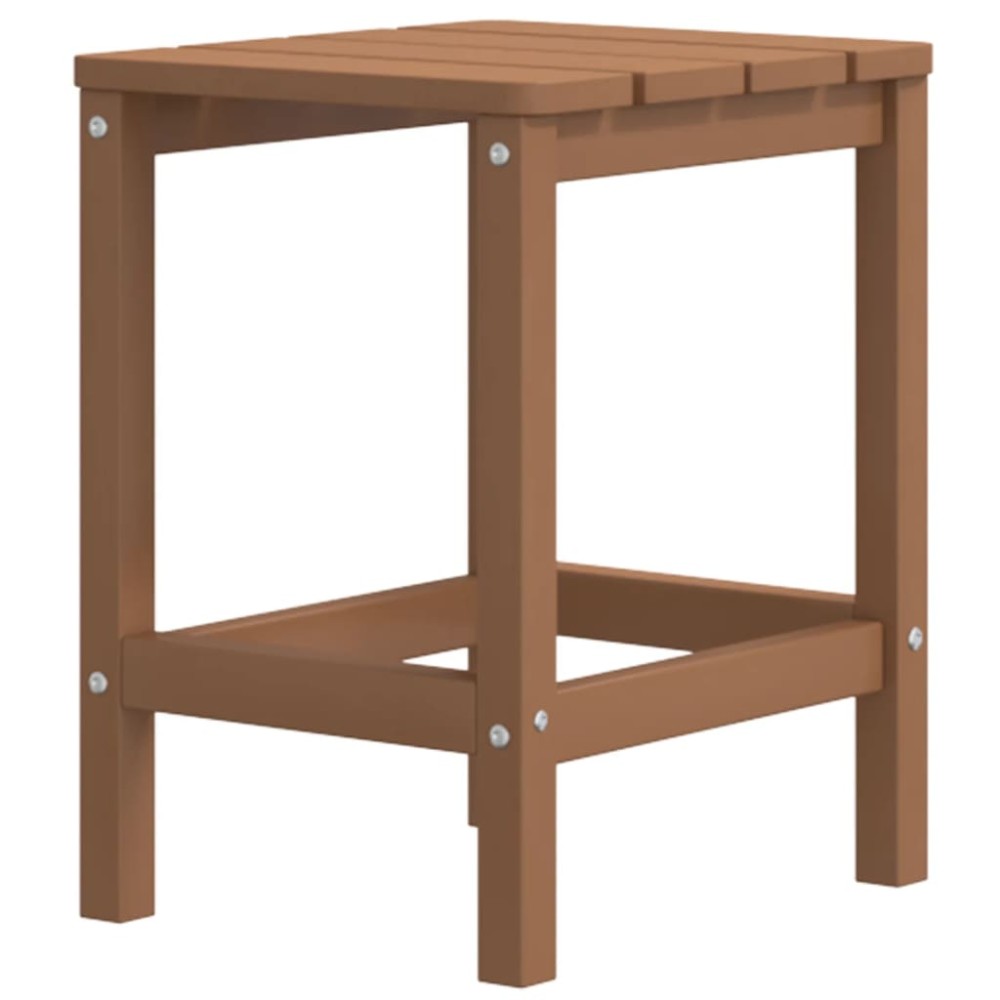 vidaXL Masă Adirondack de grădină, maro, 38x38x46 cm, HDPE