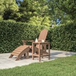 vidaXL Masă Adirondack de grădină, maro, 38x38x46 cm, HDPE vidaXL Masă Adirondack de grădină, maro, 38x38x46 cm, HDPE