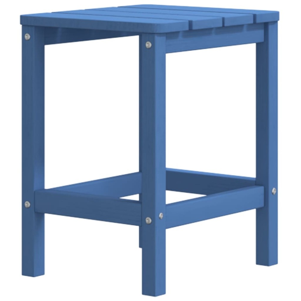 vidaXL Masă Adirondack de grădină ,albastru aqua, 38x38x46 cm, HDPE
