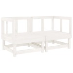 vidaXL Set mobilier de grădină, 6 piese, alb, lemn masiv pin vidaXL Set mobilier de grădină, 6 piese, alb, lemn masiv pin