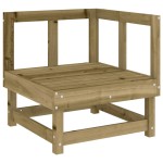 vidaXL Set mobilier relaxare de grădină, 6 piese, lemn de pin tratat