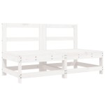 vidaXL Set mobilier de grădină, 6 piese, alb, lemn masiv pin vidaXL Set mobilier de grădină, 6 piese, alb, lemn masiv pin