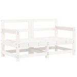 vidaXL Set mobilier de grădină, 6 piese, alb, lemn masiv pin vidaXL Set mobilier de grădină, 6 piese, alb, lemn masiv pin