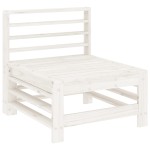 vidaXL Set mobilier de grădină, 6 piese, alb, lemn masiv pin vidaXL Set mobilier de grădină, 6 piese, alb, lemn masiv pin