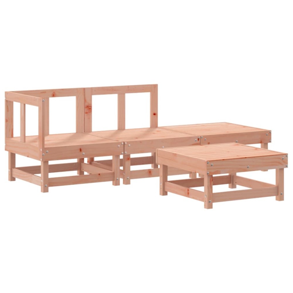vidaXL Set mobilier relaxare grădină, 4 piese, lemn masiv Douglas