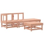 vidaXL Set mobilier relaxare grădină, 4 piese, lemn masiv Douglas vidaXL Set mobilier relaxare grădină, 4 piese, lemn masiv Douglas