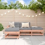 vidaXL Set mobilier relaxare grădină, 4 piese, lemn masiv Douglas