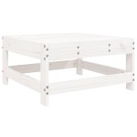 vidaXL Set mobilier relaxare de grădină, 4 piese, alb, lemn masiv pin vidaXL Set mobilier relaxare de grădină, 4 piese, alb, lemn masiv pin