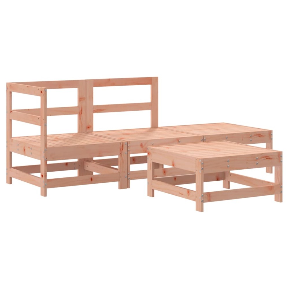 vidaXL Set mobilier relaxare grădină, 4 piese, lemn masiv Douglas