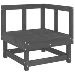 vidaXL Set mobilier relaxare de grădină 5 piese gri lemn masiv de pin vidaXL Set mobilier relaxare de grădină 5 piese gri lemn masiv de pin