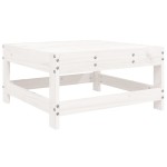 vidaXL Set mobilier relaxare de grădină 5 piese alb lemn masiv de pin vidaXL Set mobilier relaxare de grădină 5 piese alb lemn masiv de pin