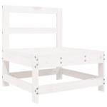 vidaXL Set mobilier relaxare de grădină 5 piese alb lemn masiv de pin vidaXL Set mobilier relaxare de grădină 5 piese alb lemn masiv de pin