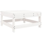 vidaXL Set mobilier relaxare de grădină 5 piese alb lemn masiv de pin vidaXL Set mobilier relaxare de grădină 5 piese alb lemn masiv de pin