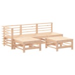 vidaXL Set mobilier relaxare de grădină 5 piese lemn masiv de pin vidaXL Set mobilier relaxare de grădină 5 piese lemn masiv de pin