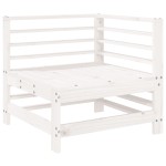 vidaXL Set mobilier relaxare de grădină 5 piese alb lemn masiv de pin vidaXL Set mobilier relaxare de grădină 5 piese alb lemn masiv de pin