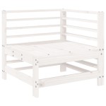vidaXL Set mobilier relaxare de grădină 5 piese alb lemn masiv de pin vidaXL Set mobilier relaxare de grădină 5 piese alb lemn masiv de pin