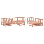 vidaXL Set mobilier relaxare grădină, 10 piese, lemn masiv Douglas vidaXL Set mobilier relaxare grădină, 10 piese, lemn masiv Douglas