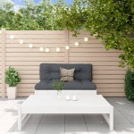 vidaXL Set mobilier relaxare grădină, 2 piese, alb, lemn masiv de pin vidaXL Set mobilier relaxare grădină, 2 piese, alb, lemn masiv de pin