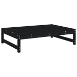vidaXL Set mobilier relaxare de grădină 4 piese, negru, lemn masiv pin vidaXL Set mobilier relaxare de grădină 4 piese, negru, lemn masiv pin