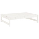 vidaXL Set mobilier relaxare de grădină 5 piese alb lemn masiv de pin vidaXL Set mobilier relaxare de grădină 5 piese alb lemn masiv de pin