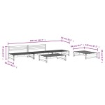vidaXL Set mobilier relaxare pentru grădină 5 piese lemn de pin tratat