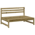 vidaXL Set mobilier relaxare de grădină, 6 piese, lemn de pin tratat