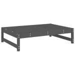 vidaXL Set mobilier relexare de grădină, 6 piese, gri, lemn masiv pin