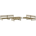 vidaXL Set mobilier relaxare de grădină, 6 piese, lemn de pin tratat