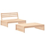 vidaXL Set mobilier relaxare de grădină, 2 piese, lemn masiv de pin vidaXL Set mobilier relaxare de grădină, 2 piese, lemn masiv de pin