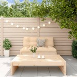 vidaXL Set mobilier relaxare de grădină, 2 piese, lemn masiv de pin vidaXL Set mobilier relaxare de grădină, 2 piese, lemn masiv de pin