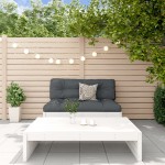 vidaXL Set mobilier relaxare grădină, 2 piese, alb, lemn masiv de pin vidaXL Set mobilier relaxare grădină, 2 piese, alb, lemn masiv de pin