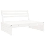 vidaXL Set mobilier relaxare grădină, 2 piese, alb, lemn masiv de pin vidaXL Set mobilier relaxare grădină, 2 piese, alb, lemn masiv de pin