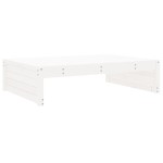 vidaXL Set mobilier relaxare grădină, 2 piese, alb, lemn masiv de pin vidaXL Set mobilier relaxare grădină, 2 piese, alb, lemn masiv de pin