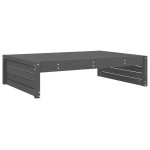 vidaXL Set mobilier relaxare grădină, 2 piese, gri, lemn masiv de pin vidaXL Set mobilier relaxare grădină, 2 piese, gri, lemn masiv de pin
