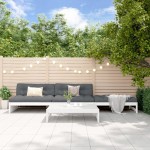 vidaXL Set mobilier relaxare de grădină, 4 piese, alb, lemn masiv pin vidaXL Set mobilier relaxare de grădină, 4 piese, alb, lemn masiv pin