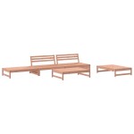 vidaXL Set mobilier relaxare de grădină, 5 piese, lemn masiv douglas