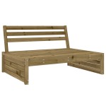 vidaXL Set mobilier relaxare pentru grădină 5 piese lemn de pin tratat