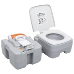 vidaXL Set portabil cu toaletă și rezervor de apă pentru camping