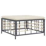 vidaXL Set mobilier de grădină cu perne, 10 piese, antracit, poliratan vidaXL Set mobilier de grădină cu perne, 10 piese, antracit, poliratan