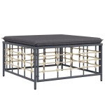 vidaXL Set mobilier de grădină cu perne, 10 piese, antracit, poliratan vidaXL Set mobilier de grădină cu perne, 10 piese, antracit, poliratan