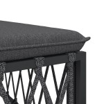 vidaXL Set mobilier de grădină, 5 piese, cu perne, antracit, oțel vidaXL Set mobilier de grădină, 5 piese, cu perne, antracit, oțel