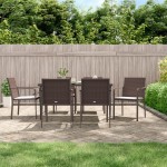 vidaXL Set mobilier de grădină cu perne, 7 piese, poliratan și oțel vidaXL Set mobilier de grădină cu perne, 7 piese, poliratan și oțel