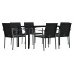 vidaXL Set mobilier de grădină cu perne, 7 piese, poliratan și oțel vidaXL Set mobilier de grădină cu perne, 7 piese, poliratan și oțel