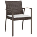 vidaXL Set mobilier de grădină cu perne, 7 piese, poliratan și oțel vidaXL Set mobilier de grădină cu perne, 7 piese, poliratan și oțel