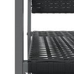 vidaXL Set mobilier de grădină, 3 piese, poliratan și oțel vidaXL Set mobilier de grădină, 3 piese, poliratan și oțel