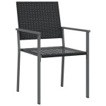 vidaXL Set mobilier de grădină, 5 piese, poliratan și oțel vidaXL Set mobilier de grădină, 5 piese, poliratan și oțel
