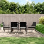 vidaXL Set mobilier de grădină cu perne, 7 piese, poliratan și oțel vidaXL Set mobilier de grădină cu perne, 7 piese, poliratan și oțel
