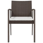 vidaXL Scaune de grădină cu perne 4 buc. maro 56,5x57x83 cm poliratan vidaXL Scaune de grădină cu perne 4 buc. maro 56,5x57x83 cm poliratan